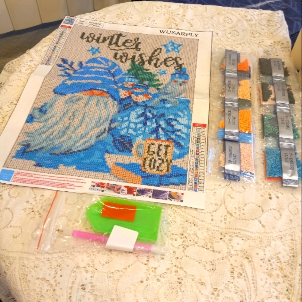 Kit Beaded Embroidery DIY Craft